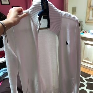 Luxury Ralph Lauren Polo zip-up sweater
